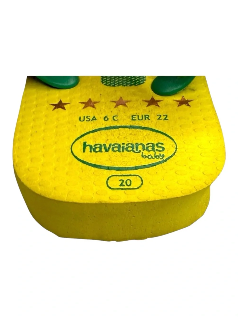 new Havaianas ✪ Ltd Ed FIFA World Cup Walker Sandal ✪ Brazil Yellow Green ✪ 6